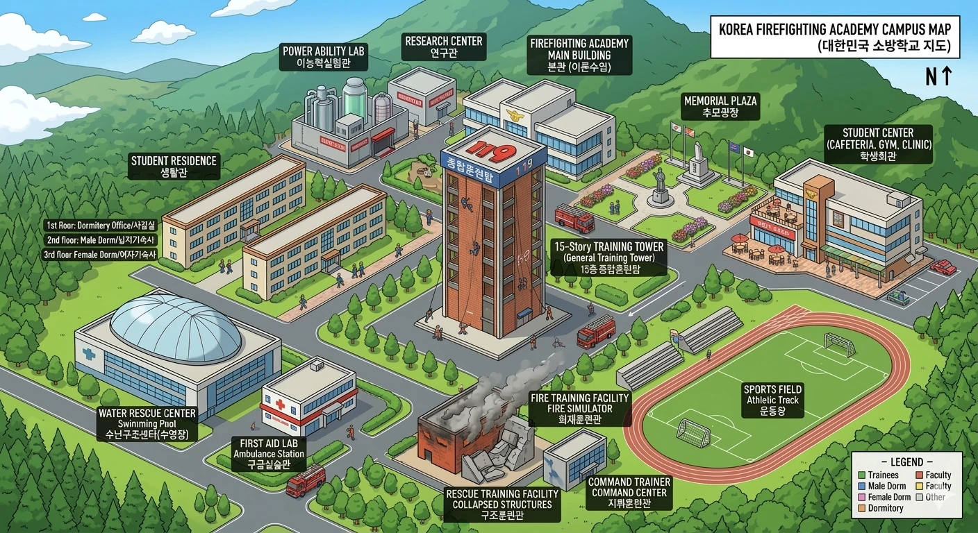 이능력 소방학교 지도